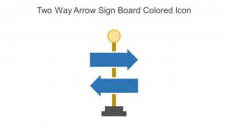 Two Way Arrow Sign Board Colored Icon In Powerpoint Pptx Png And Editable Eps Format