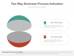 Two way business process indication powerpoint slides