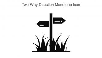 Two Way Direction Monotone Icon In Powerpoint Pptx Png And Editable Eps Format