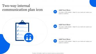 Two Way Internal Communication Plan Icon