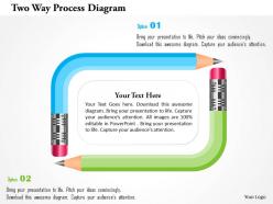 Two way process diagram powerpoint templates