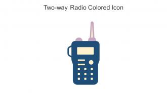 Two Way Radio Colored Icon In Powerpoint Pptx Png And Editable Eps Format
