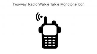 Two Way Radio Walkie Talkie Monotone Icon In Powerpoint Pptx Png And Editable Eps Format