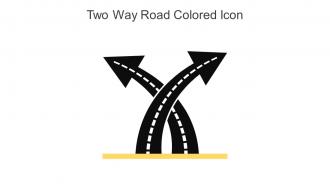 Two Way Road Colored Icon In Powerpoint Pptx Png And Editable Eps Format