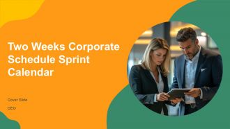 Two Weeks Corporate Schedule Sprint Calendar PPT Summary AT Two Weeks Corporate Schedule Sprint Calendar PPT Summary AT