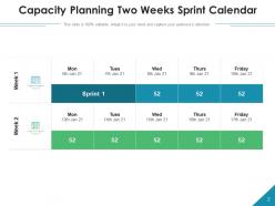 Two Weeks Sprint Product Planning Development Timeline Business