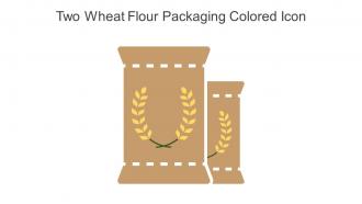 Two Wheat Flour Packaging Colored Icon In Powerpoint Pptx Png And Editable Eps Format