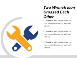 Two wrench icon crossed each other