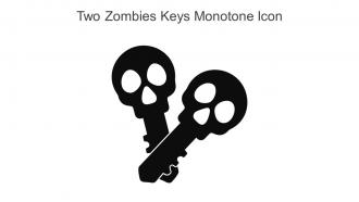 Two Zombies Keys Monotone Icon In Powerpoint Pptx Png And Editable Eps Format