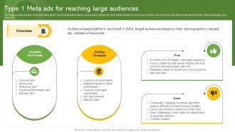 Type 1 Meta Ads For Reaching Large Audiences Effective Paid Promotions MKT SS V