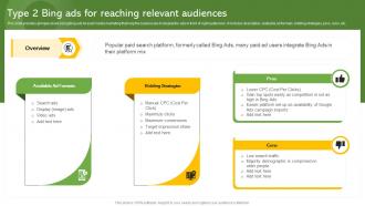 Type 2 Bing Ads For Reaching Relevant Audiences Effective Paid Promotions MKT SS V