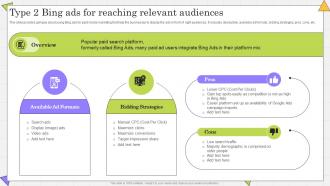 Type 2 Bing Ads For Reaching Relevant Complete Guide Of Paid Media Advertising Strategies