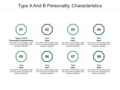 Type a and b personality characteristics ppt powerpoint presentation outline templates cpb