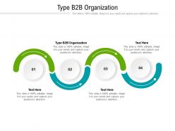 Type b2b organization ppt powerpoint presentation infographics templates cpb