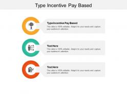 Type incentive pay based ppt powerpoint presentation icon skills cpb