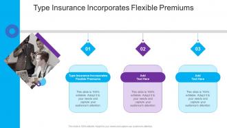 Type Insurance Incorporates Flexible Premiums In Powerpoint And Google Slides Cpb