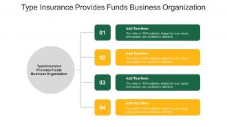 Type Insurance Provides Funds Business Organization Ppt Outline Infographic Cpb