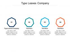 Type leaves company ppt powerpoint presentation model cpb