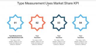Type Measurement Uses Market Share Kpi Ppt Powerpoint Presentation Layouts Icon Cpb