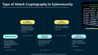 Type Of Attack Cryptography In Cybersecurity