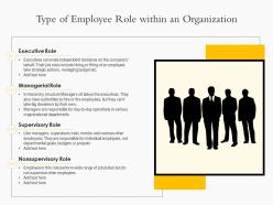 Type Of Employee Role Within An Organization