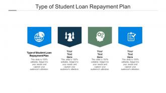 Type of student loan repayment plan ppt powerpoint presentation outline skills cpb
