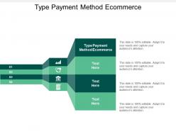 Type payment method ecommerce ppt powerpoint presentation model icons cpb