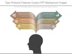 Type products features custom ppt background images
