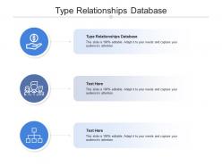 Type relationships database ppt powerpoint presentation pictures example topics cpb