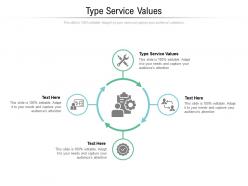 Type service values ppt powerpoint presentation professional icon cpb