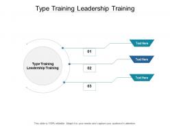 Type training leadership training ppt powerpoint presentation summary inspiration cpb