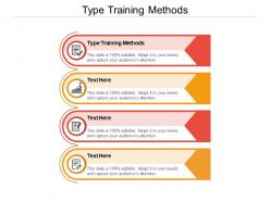 Type training methods ppt powerpoint presentation show example introduction cpb