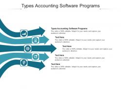 Types accounting software programs ppt powerpoint presentation professional graphics cpb
