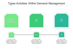 Types activities within demand management ppt powerpoint presentation show cpb