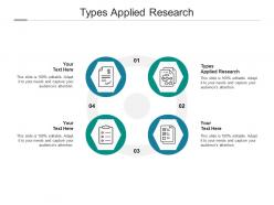 Types applied research ppt powerpoint presentation icon graphics pictures cpb