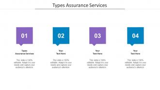 Types Assurance Services Ppt Powerpoint Presentation Summary Slideshow Cpb