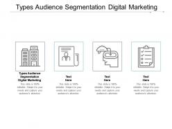 Types audience segmentation digital marketing ppt powerpoint presentation model styles cpb