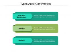 Types audit confirmation ppt powerpoint presentation pictures guidelines cpb