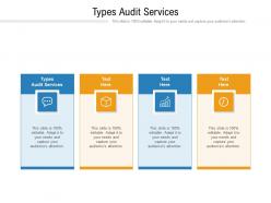 Types audit services ppt powerpoint presentation topics cpb