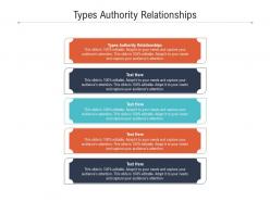 Types authority relationships ppt powerpoint presentation professional examples cpb