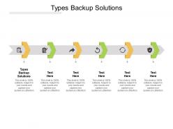 Types backup solutions ppt powerpoint presentation designs download cpb