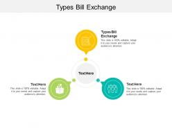 Types bill exchange ppt powerpoint presentation outline deck cpb