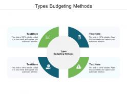 Types budgeting methods ppt powerpoint presentation layouts format cpb