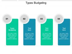 Types budgeting ppt powerpoint presentation pictures smartart cpb