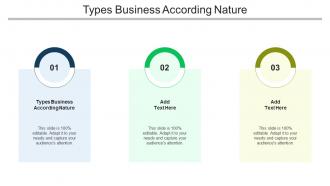 Types Business According Nature Ppt Powerpoint Presentation Inspiration Maker Cpb