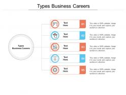 Types business careers ppt powerpoint presentation infographics portrait cpb