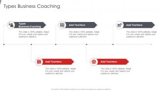 Types Business Coaching In Powerpoint And Google Slides Cpb