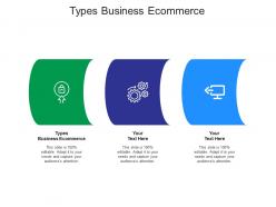 Types business ecommerce ppt powerpoint presentation infographic template clipart images cpb