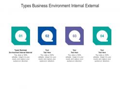 Types business environment internal external ppt powerpoint presentation infographics file formats cpb
