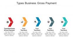 Types business gross payment ppt powerpoint presentation infographics files cpb